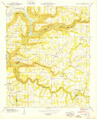 Grove Oak 1949 topographic map thumbnail
