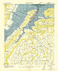 Guntersville 1936 topographic map thumbnail