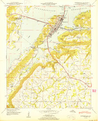 Guntersville 1950 topographic map thumbnail