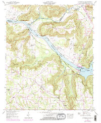Guntersville Dam 1948 topographic map thumbnail