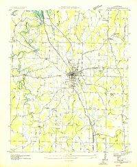 Hartselle 1936 topographic map thumbnail