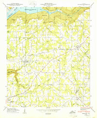 Henagar 1950 topographic map preview