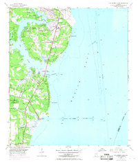 Hollingers Island 1953 topographic map thumbnail