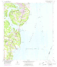 Hollingers Island 1953 topographic map thumbnail