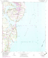 Hollingers Island 1953 topographic map thumbnail