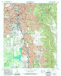 Huntsville 1975 topographic map thumbnail