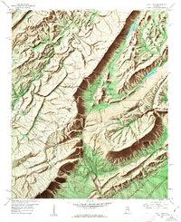 Hyatt Gap 1958 topographic map thumbnail