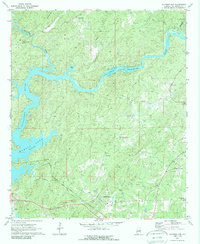 Jacksons Gap 1971 topographic map thumbnail