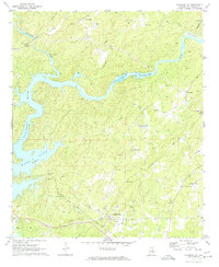 Jacksons Gap 1971 topographic map thumbnail