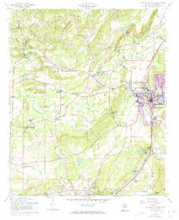 Jacksonville West 1956 topographic map thumbnail