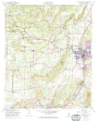 Jacksonville West 1956 topographic map thumbnail