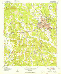 Jasper 1951 topographic map preview