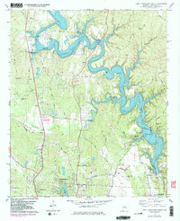 Lake Tuscaloosa South 1978 topographic map thumbnail