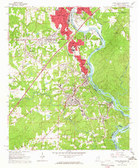 Lanett South 1964 topographic map thumbnail