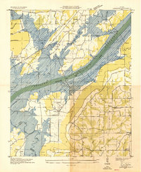 Langston 1936 topographic map preview