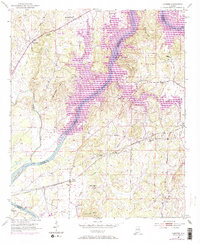Laniers 1951 topographic map preview
