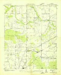 Meridianville 1936 topographic map preview