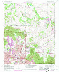 Meridianville 1964 topographic map preview