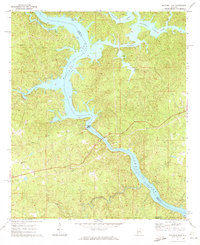 Mitchell Dam 1971 topographic map thumbnail