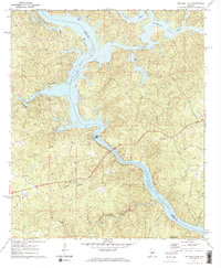 Mitchell Dam 1971 topographic map thumbnail