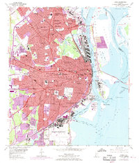 Mobile 1953 topographic map preview