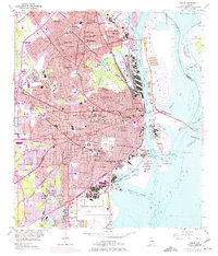 Mobile 1953 topographic map preview