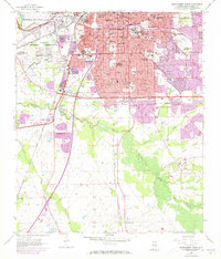 Montgomery South 1958 topographic map thumbnail