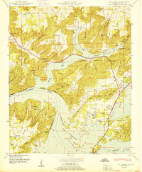 Mt Carmel 1950 topographic map preview
