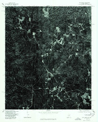 Oak Level 1975 topographic map thumbnail