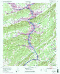 Ohatchee 1949 topographic map thumbnail