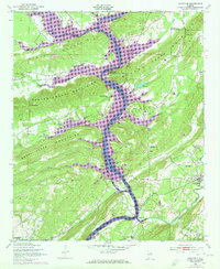 Ohatchee 1949 topographic map preview