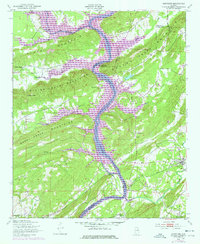 Ohatchee 1949 topographic map preview