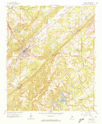 Oneonta 1958 topographic map thumbnail