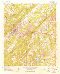 Oneonta 1958 topographic map preview