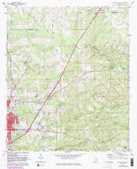 Opelika East 1970 topographic map thumbnail