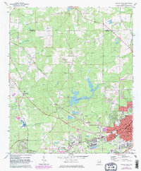 Opelika West 1971 topographic map thumbnail