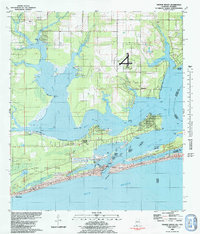 Orange Beach 1980 topographic map thumbnail