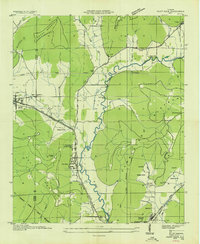 Paint Rock 1936 topographic map thumbnail