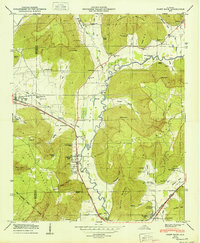 Paint Rock 1950 topographic map thumbnail