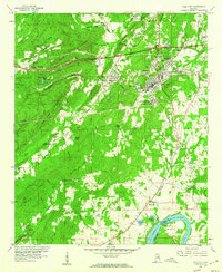 Pell City 1958 topographic map thumbnail