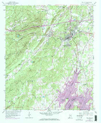Pell City 1958 topographic map thumbnail