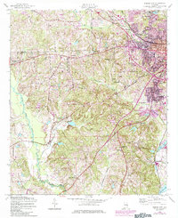 Phenix City 1955 topographic map thumbnail