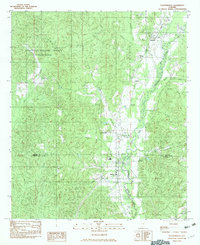 Plantersville 1982 topographic map thumbnail