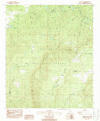 Porter Gap 1987 topographic map thumbnail
