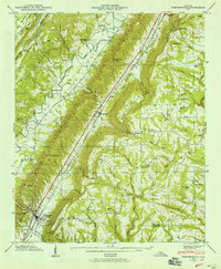 Portersville 1946 topographic map thumbnail