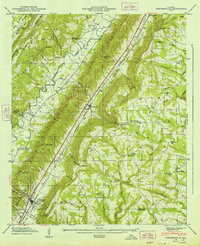 Portersville 1947 topographic map thumbnail