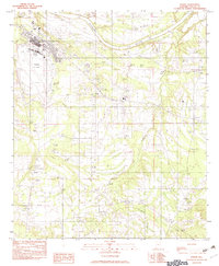 Sardis 1982 topographic map thumbnail