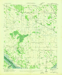 Sinking Creek 1954 topographic map thumbnail