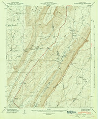 Sulphur Springs 1947 topographic map thumbnail