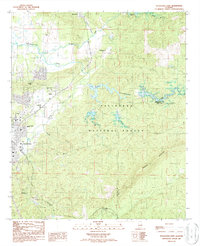 Sylacauga East 1987 topographic map thumbnail